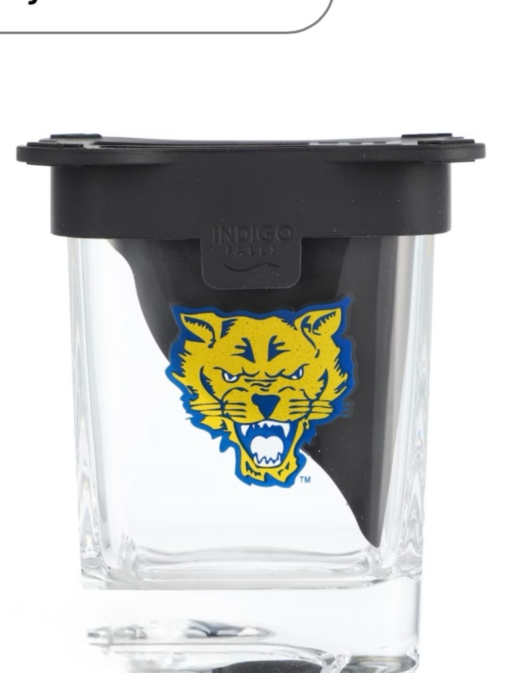 Fort Valley State University Wildcats‎ 10 oz Ice Wedge Glass FVSU HBCU